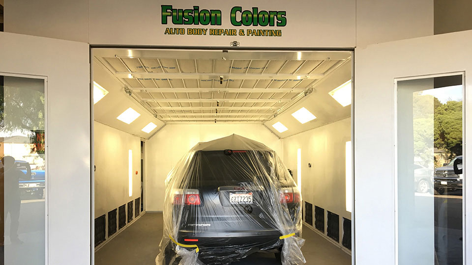 photo of a paint booth